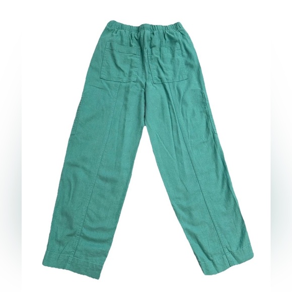 WOMEN'S UNIVERSAL THREAD GREEN LINEN TAPERED PANTS LEG SIZE XS - Picture 4 of 7